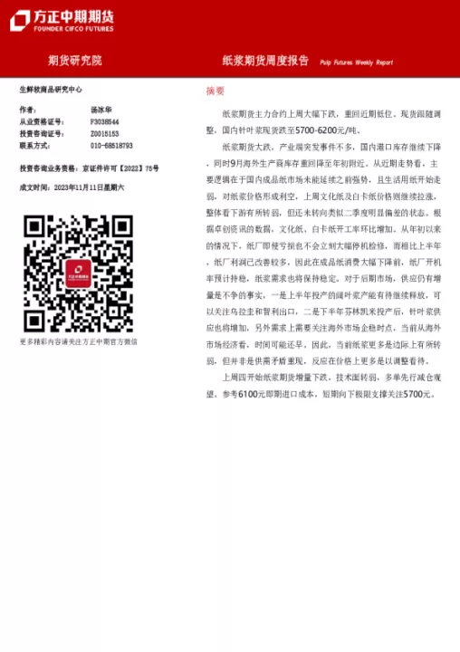 纸浆期货怎么不交易了(纸浆期货为什么跌)