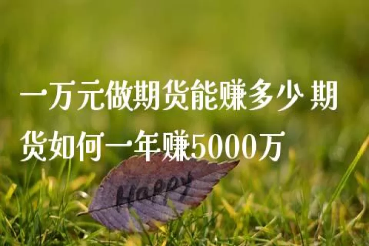 做期货投资需要多少本金(期货买1手需要多少本金)