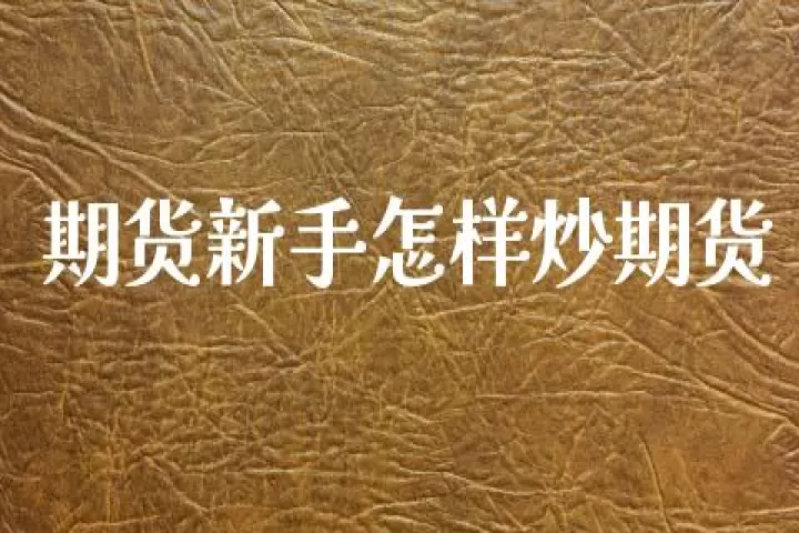 新手怎样玩商品期货(如何做商品期货交易)