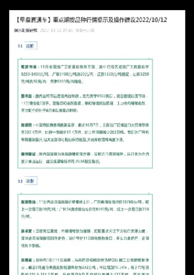 期货品种行情(期货品种行情分析)
