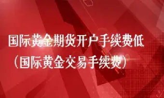 黄金期货交易需要多少手续费(黄金期货手续费怎么算)
