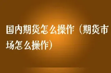 国内期货如何自动化(国内期货自动交易)
