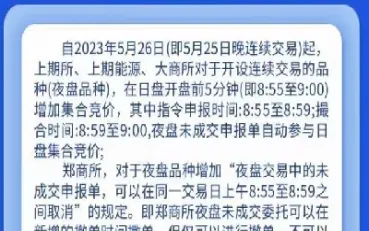 期货交易提醒(期货)