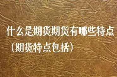 可以成为商品期货有哪些特点(商品期货可以长期持有吗)
