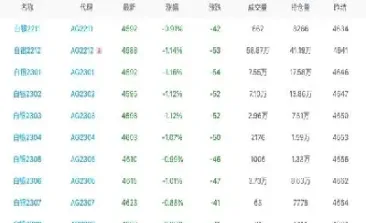 白银期货代码是什么意思(白银期货后面的数字是什么意思)