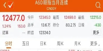 a50期货指数r1(A50期货指数连续)