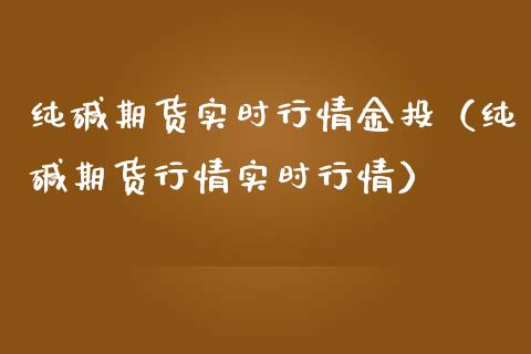 纯碱期货实时行情（纯碱期货行情实时行情）