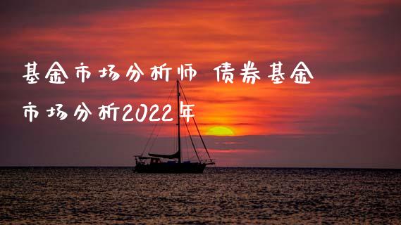 基金市场分析师 债券基金市场分析2022年_https://www.dglong8.com_基金理财_第1张