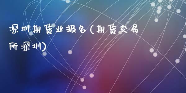 深圳期货业报名(期货交易所深圳)