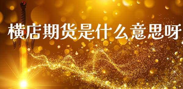 横店期货是什么意思呀