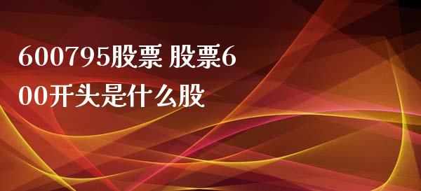 600795股票 股票600开头是什么股