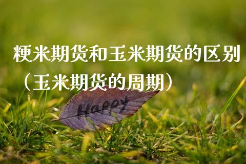 粳米期货和玉米期货的区别（玉米期货的周期）