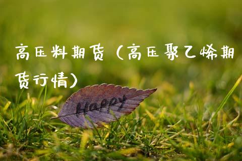 高压料期货（高压聚乙烯期货行情）