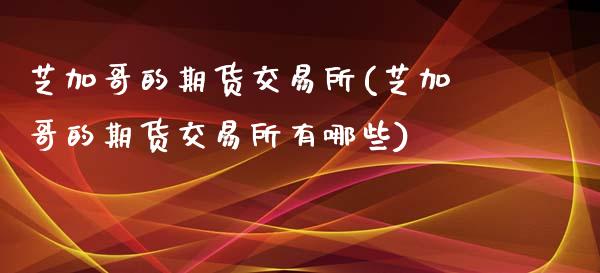 芝加哥的期货交易所(芝加哥的期货交易所有哪些)