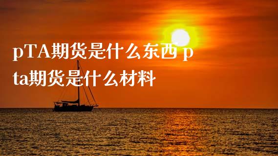 pTA期货是什么东西 pta期货是什么材料
