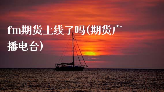 fm期货上线了吗(期货广播电台)