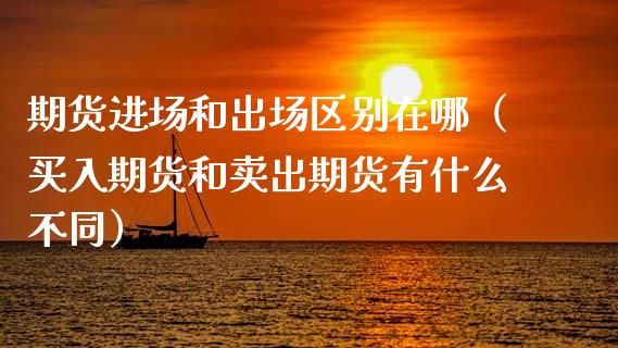 期货进场和出场区别在哪（买入期货和卖出期货有什么不同）