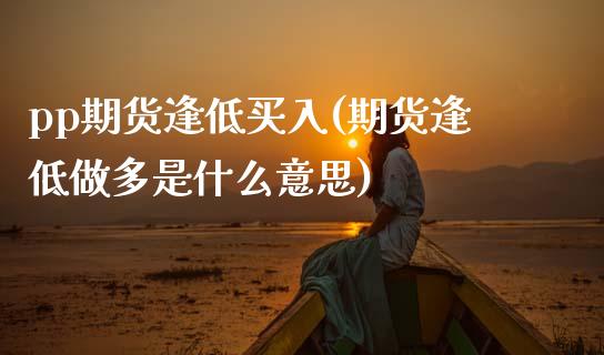 pp期货逢低买入(期货逢低做多是什么意思)