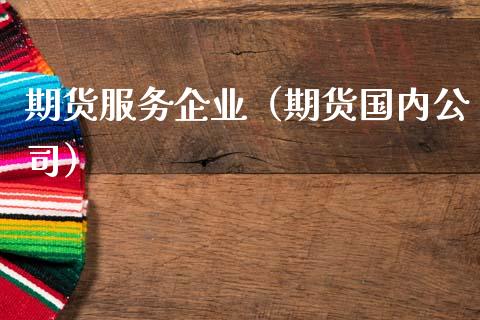 期货服务企业（期货国内公司）
