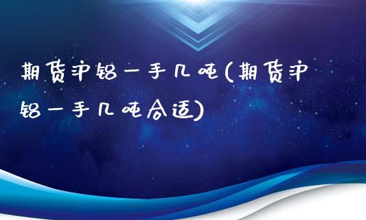 期货沪铝一手几吨(期货沪铝一手几吨合适)