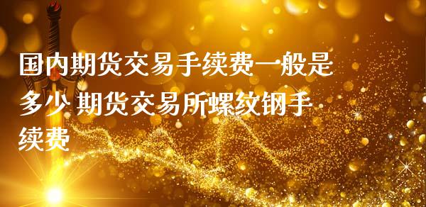国内期货交易手续费一般是多少 期货交易所螺纹钢手续费