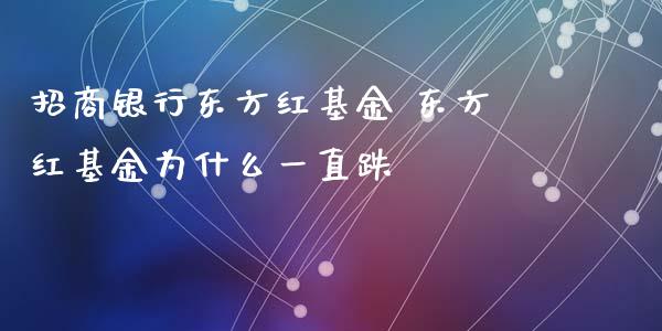 招商银行东方红基金 东方红基金为什么一直跌