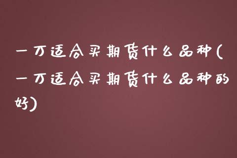 一万适合买期货什么品种(一万适合买期货什么品种的好)