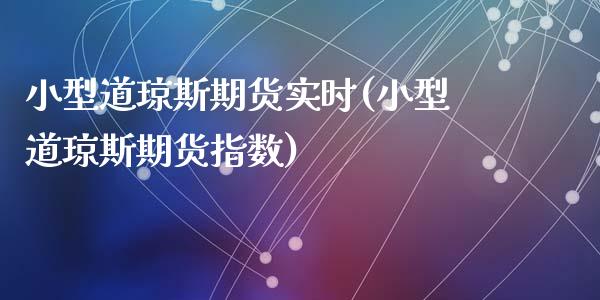 小型道琼斯期货实时(小型道琼斯期货指数)