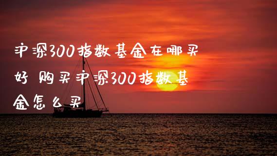 沪深300指数基金在哪买好 购买沪深300指数基金怎么买_期货理财_第1张_宇龙理财网 沪深300指数基金在哪买好 购买沪深300指数基金怎么买_https://www.dglong8.com_期货理财_第1张