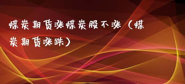 煤炭期货涨煤炭股不涨（煤炭期货涨跌）