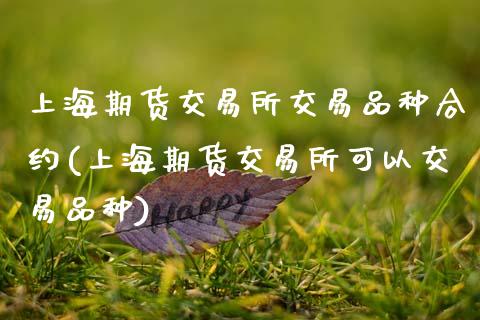 上海期货交易所交易品种合约(上海期货交易所可以交易品种)_https://www.dglong8.com_保险理财_第1张