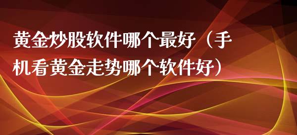黄金炒股软件哪个最好（手机看黄金走势哪个软件好）