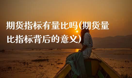 期货指标有量比吗(期货量比指标背后的意义)