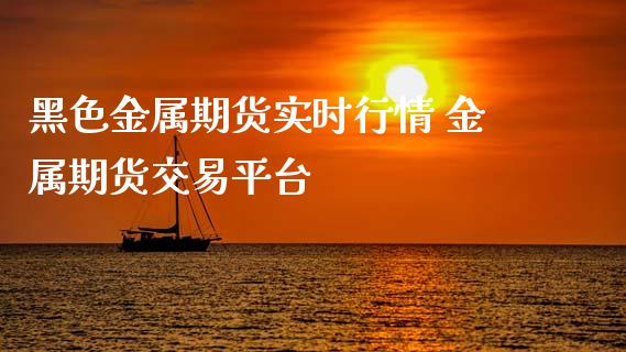 黑色金属期货实时行情 金属期货交易平台