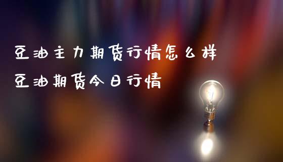 豆油主力期货行情怎么样 豆油期货今日行情