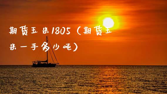 期货玉米1805（期货玉米一手多少吨）_https://www.dglong8.com_期货直播_第1张