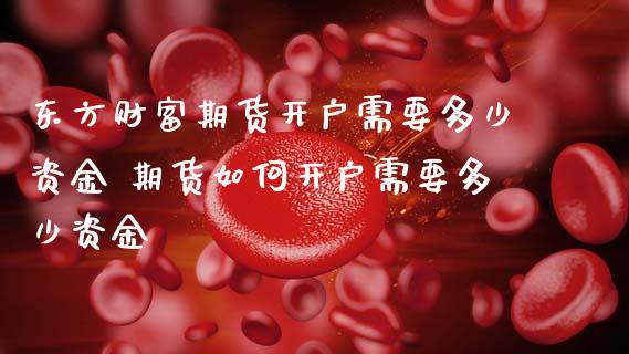 东方财富期货开户需要多少资金 期货如何开户需要多少资金