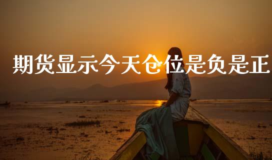 期货显示今天仓位是负是正