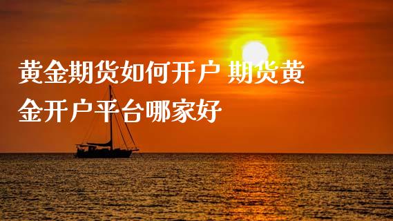 黄金期货如何开户 期货黄金开户平台哪家好
