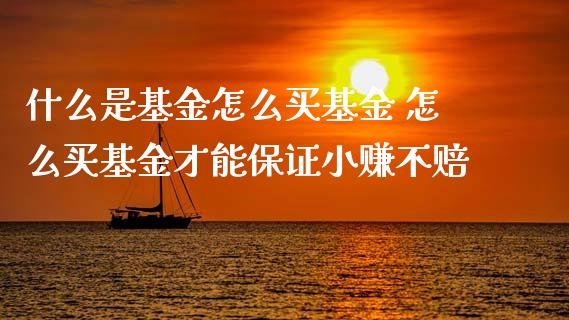 什么是基金怎么买基金 怎么买基金才能保证小赚不赔