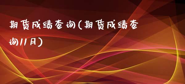期货成绩查询(期货成绩查询11月)