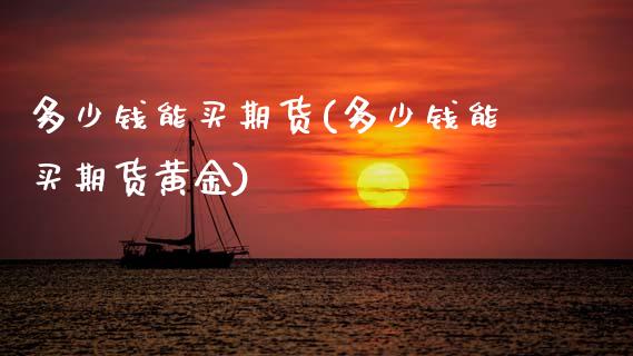 多少钱能买期货(多少钱能买期货黄金)