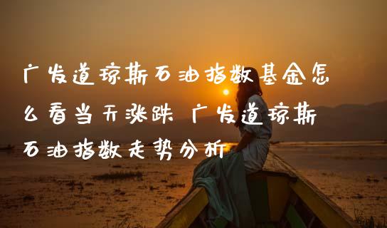 广发道琼斯石油指数基金怎么看当天涨跌 广发道琼斯石油指数走势分析