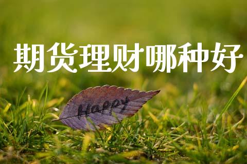 期货理财哪种好