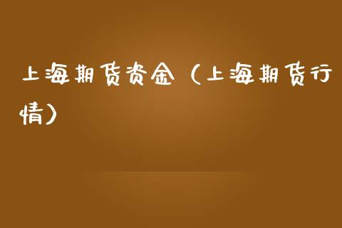 上海期货资金（上海期货行情）