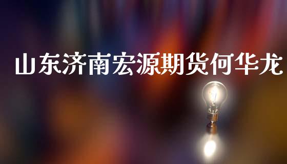 山东济南宏源期货何华龙