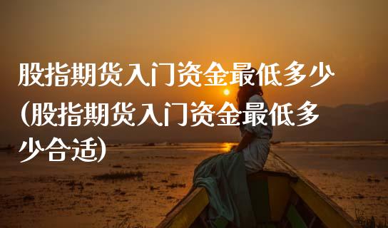 股指期货入门资金最低多少(股指期货入门资金最低多少合适)