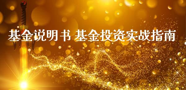 基金说明书 基资实战指南