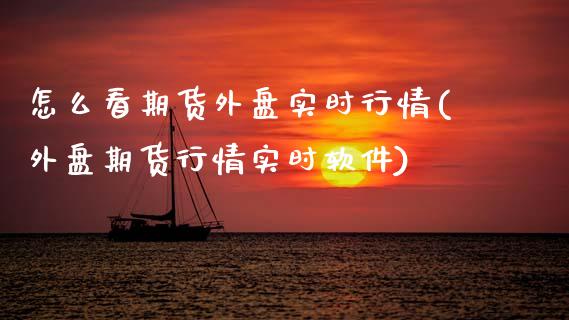 怎么看期货外盘实时行情(外盘期货行情实时软件)
