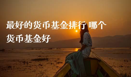 最好的货币基金排行 哪个货币基金好
